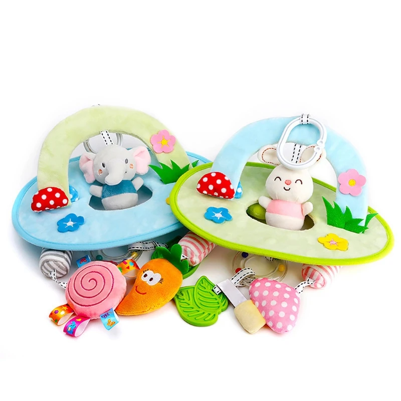 

Baby Rattles Toddler Bed Hanging Toy Newborn Soft Bed Bell Animal Montessori Toy