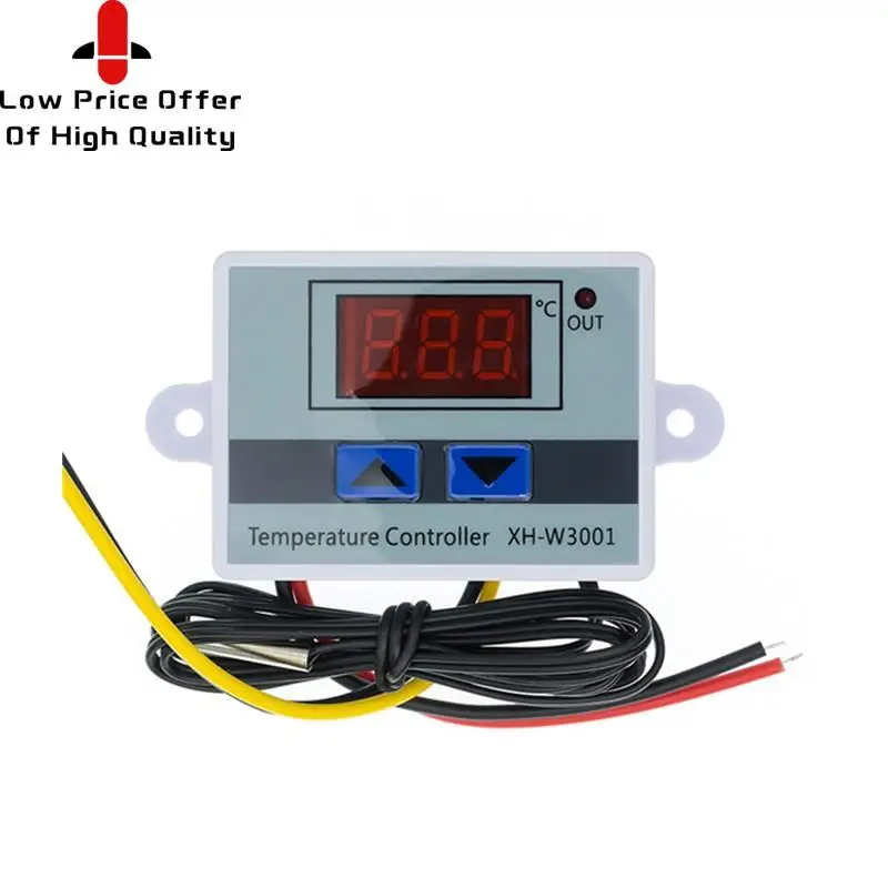 AC110-220V Digital LED Temperature Controller XH-W3001 XH-W3002 XH-W3230 Incubator Cooling Heating Switch Thermostat NTC Sensor |