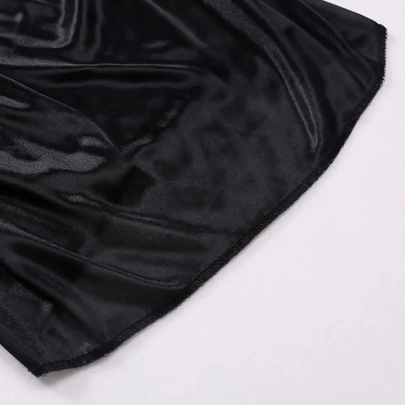 

Womens Ice Silk Eyelash Lace Patchwork Pajamas Set Sexy Lingerie Nightwear Solid X5XD