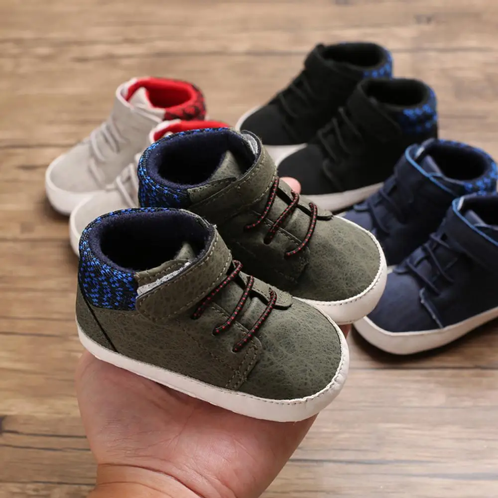 Детская обувь для девочек парусиновая с высоким берцем и резиновой подошвой