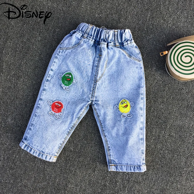 

Disney Mickey Mouse summer nine-point jeans boys and girls new nine-point pants fashion children's pants