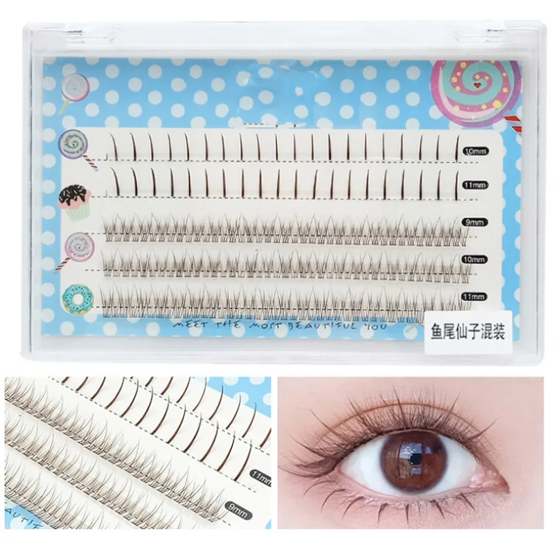 Набор отдельных ресниц для наращивания я-форма накладные ресницы Объемные