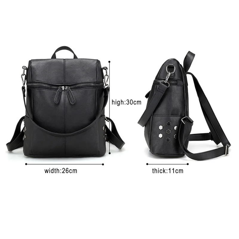 

2020 Casual Large Capacity Shoulder Bags Vintage Women Backpack Nubuck Leather Pu School Backpacks For Teenage Girl mochila