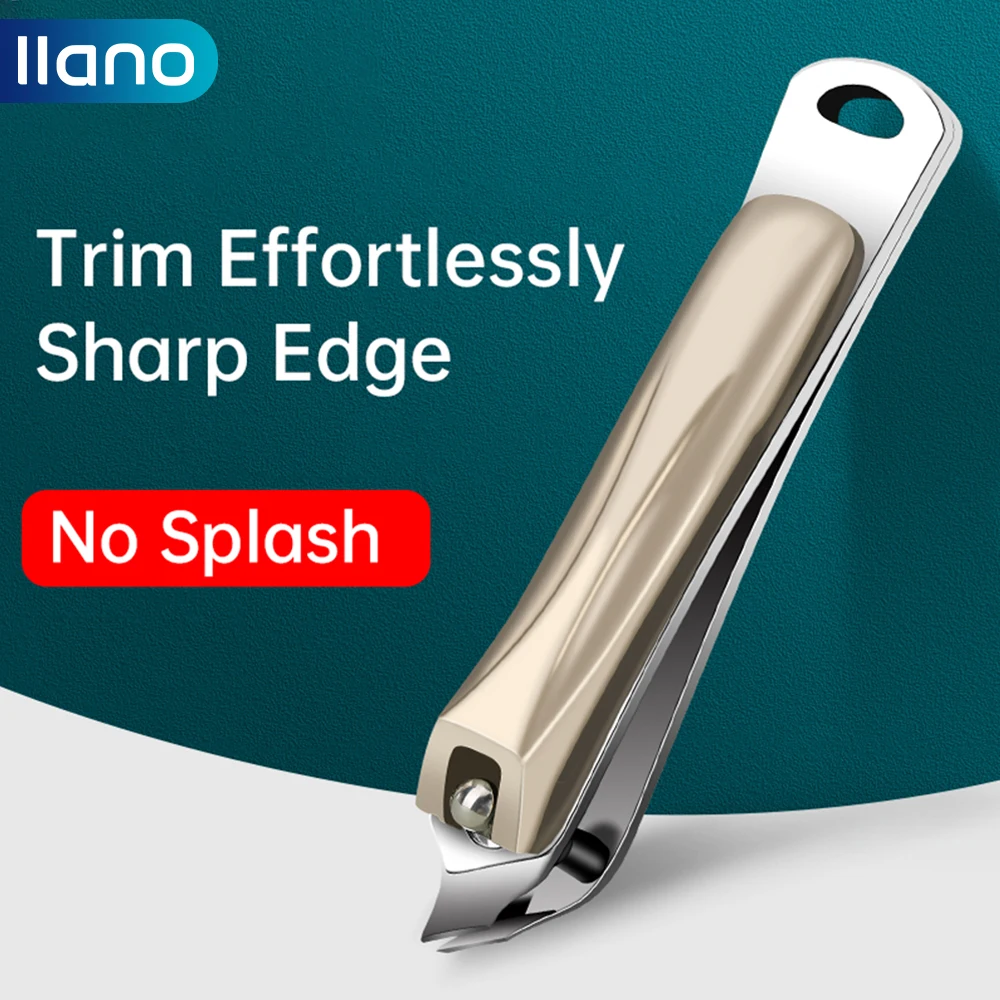 

LLANO Nail Clipper With nail file Bevel Flat Fingernail Cutter Manicure Tools Nail Clippers Suit For Thick Nails Free Shipping