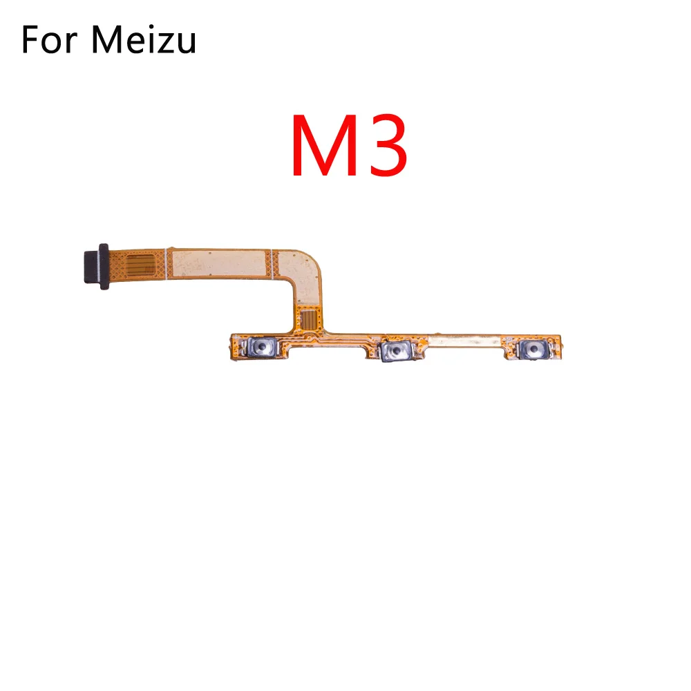 1 шт. Кнопка громкости гибкий кабель для Meizu M1 M2 M3 M5C Ml 5 MX4 Pro 6 matel Note кнопка