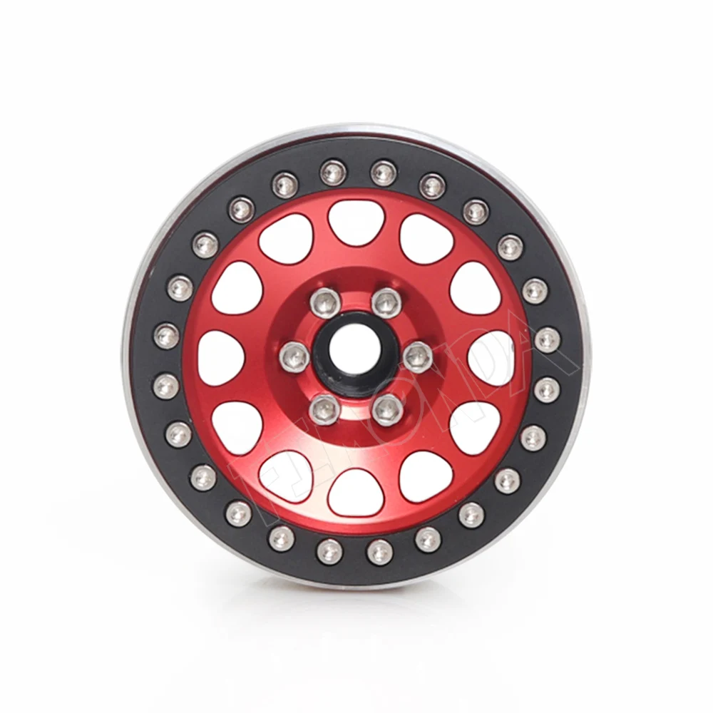 4 шт. колеса из алюминиевого сплава 2 дюйма Beadlock для 1/10 RC Rock Crawler Axial SCX10 90046 RR10 raith