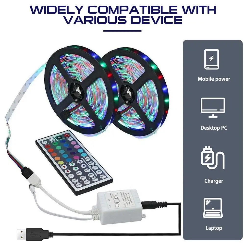 Светодиодные ленты светильник s RGB 3528 SMD гибкая лента светодиодный 5/ 10 м клейкие