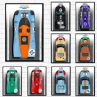 Винтажный автомобильный плакат Le Mans 1966 Ford GT40 917, украшение для дома, Картина на холсте, Настенная картина для комнаты