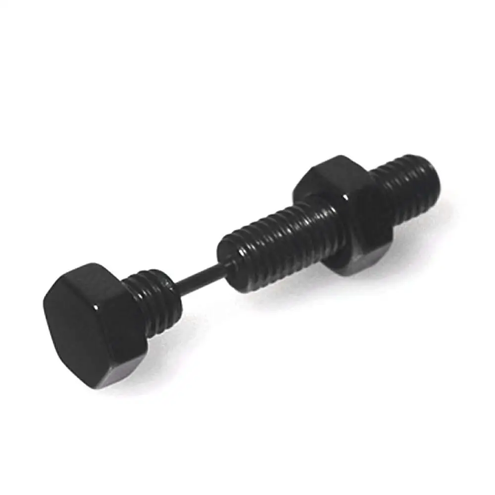 1pair black Louleur Панк Мода Золото Черный Цвет Нержавеющая шпилька-Сережка для пирсинга для женщин и мужчин пирсинг уха Модные ювелирные изделия - Окраска металла: 1pair black