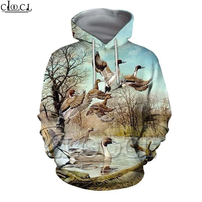 CLOOCL охотничья Утка 3D принт мужские и женские толстовки Harajuku модная толстовка с
