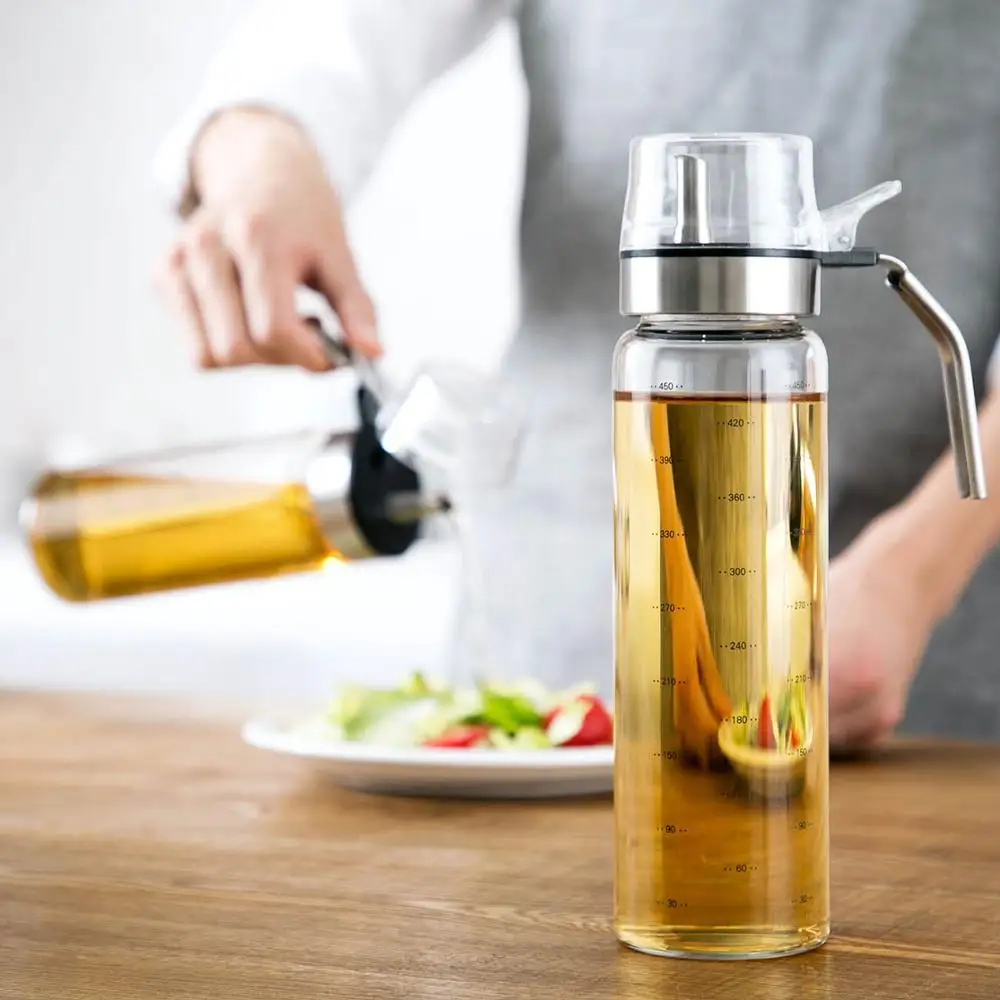 Бутылка для масла из боросиликатного стекла 450 мл|Шейкеры специй и перца| |
