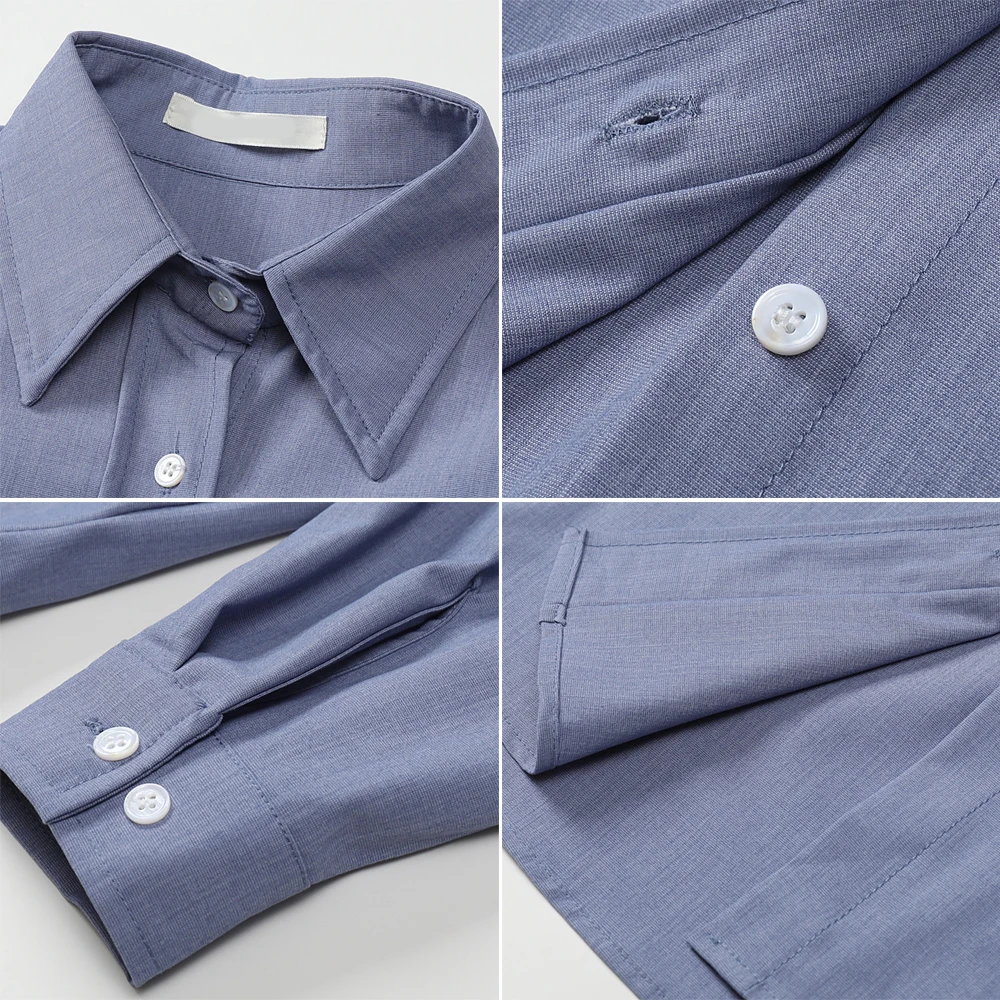 

Nbpm Spring 2021 Women's Clothing Solid Casual Fashion Blouse Loose Long Sleeve Blouses Top Female Women's Tunic Elegant Blouses