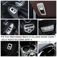 electric handbrake button instrument edge cover trim silver for mercedes benz c class w205 c200 glc x253 glc300 2015 2021