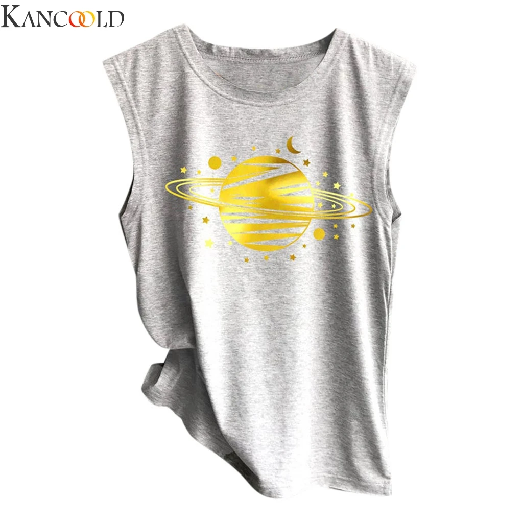 Женская майка с принтом Good Vibes серого цвета размера плюс Повседневная Свободная