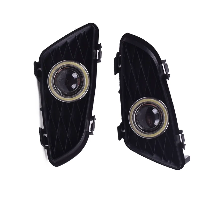 1 Pair LED Daytime Running Light with Halogen Fog Lamp for Mazda 6 2003 2004 2005 2006 2007 2008 replace original fog lamp hole |