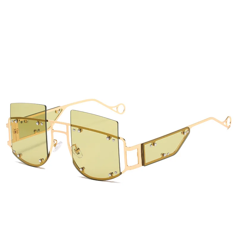 Солнцезащитные очки с большими заклепками для мужчин и женщин аксессуар от