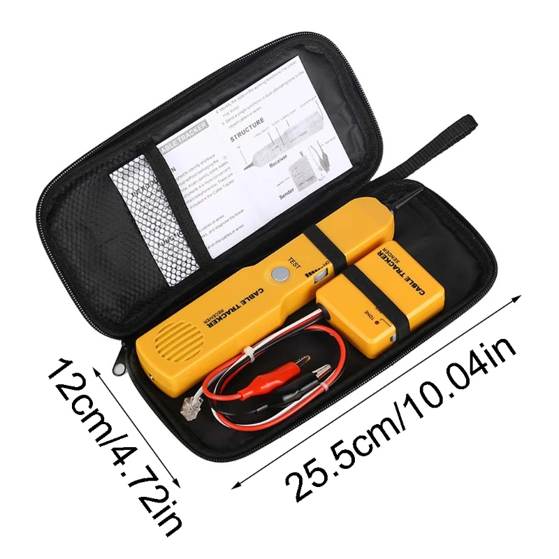 

Tracker Diagnose Tone Finder Telephone Wire Cable Tester Toner Tracer Inder Detector Networking Tools Set