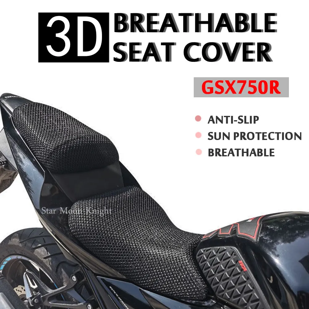 

For Suzuki GSX750R Mesh Net Seat Cover Cushion Guard Breathable Insulation Motorcycle GSX750 R Accessories