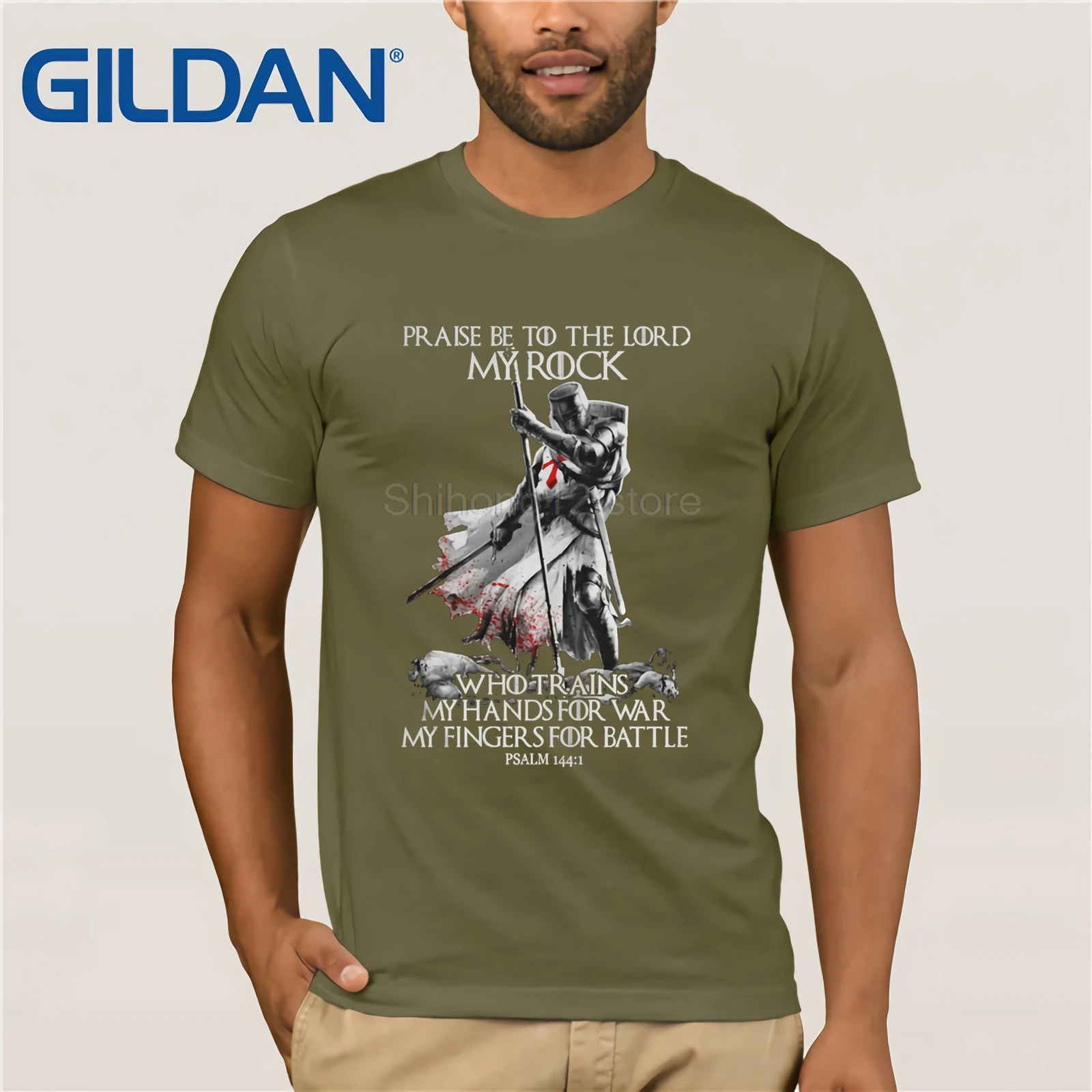 Футболка 2020 модная мужская футболка с рисунком рыцаря темплара похвалить