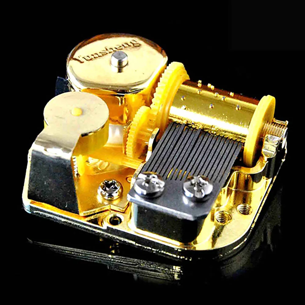 Музыкальная шкатулка аксессуары прочная сделай сам позолоченная акриловая +