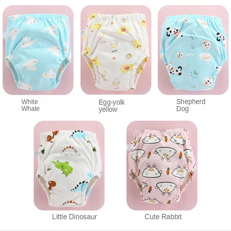 

Baby Toilet Training Pants Cloth Diapers Diapering Washable Waterproof Panties Pockets Learning Diapers Newborn Nappy Potty