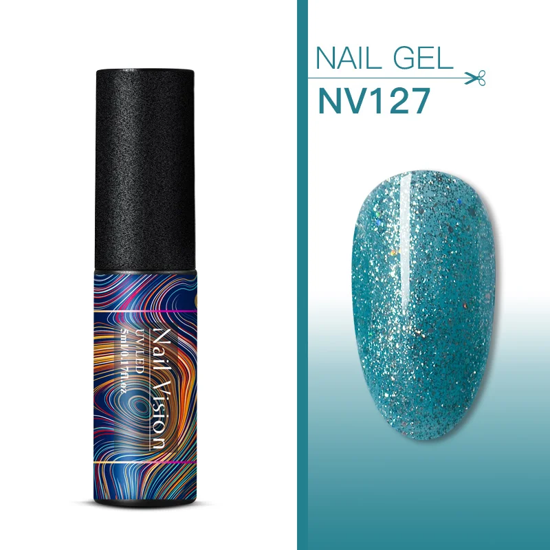 Nail Vision 5 мл УФ-набор гель-лаков для ногтей блестки замачиваются долговечный Гель-лак для ногтей маникюрный лак - Цвет: S06722