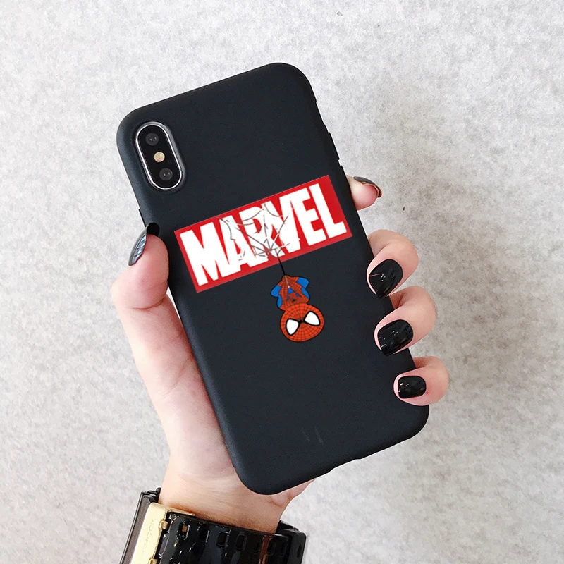 Популярный чехол для телефона с человеком-пауком Marvel Samsung Galaxy S10 S9 S8 S7 S6 Plus Lite edge S10e