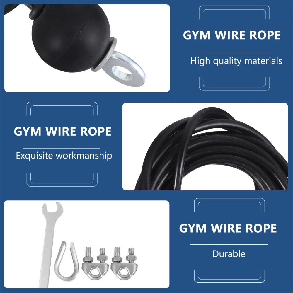 

1 Set Exercising Wire Rope Steel Wire Adjustable Gym Cable Fitness Accessories