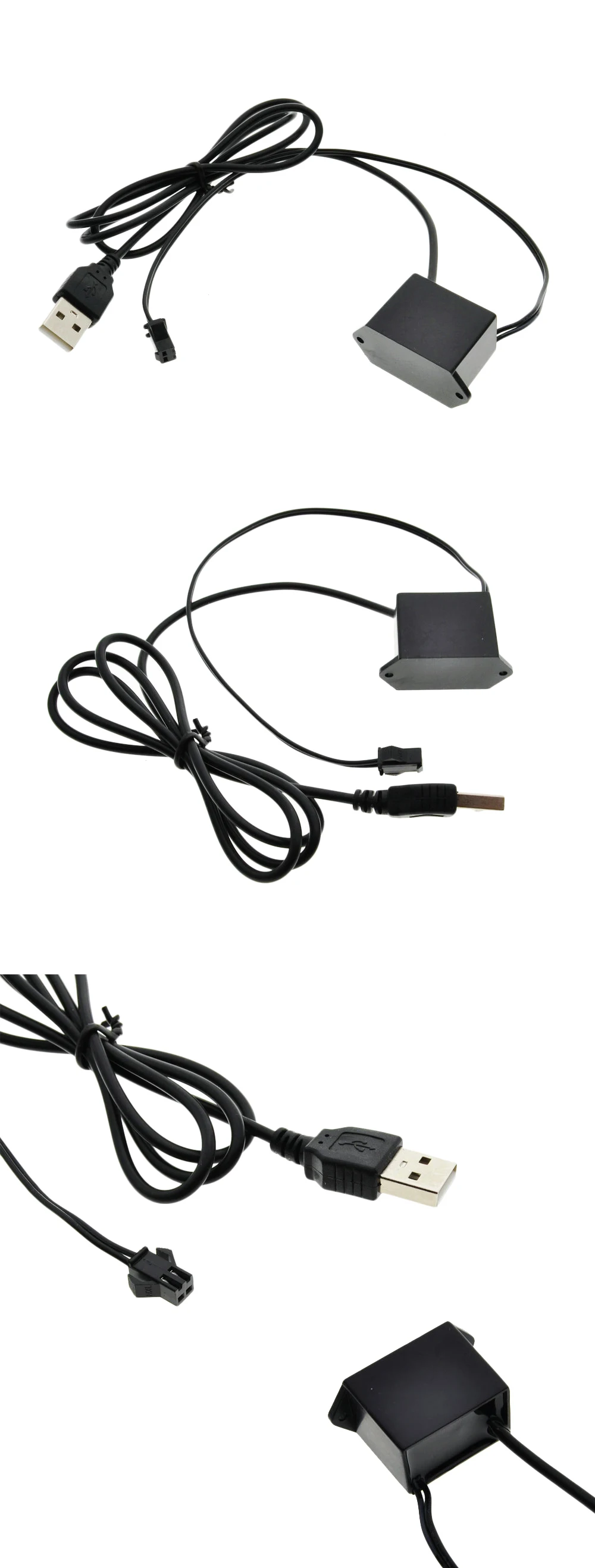 USB Инвертор контроллер для 1-5 м светодиодный El провода свечение гибкий неоновый Декор DC5V