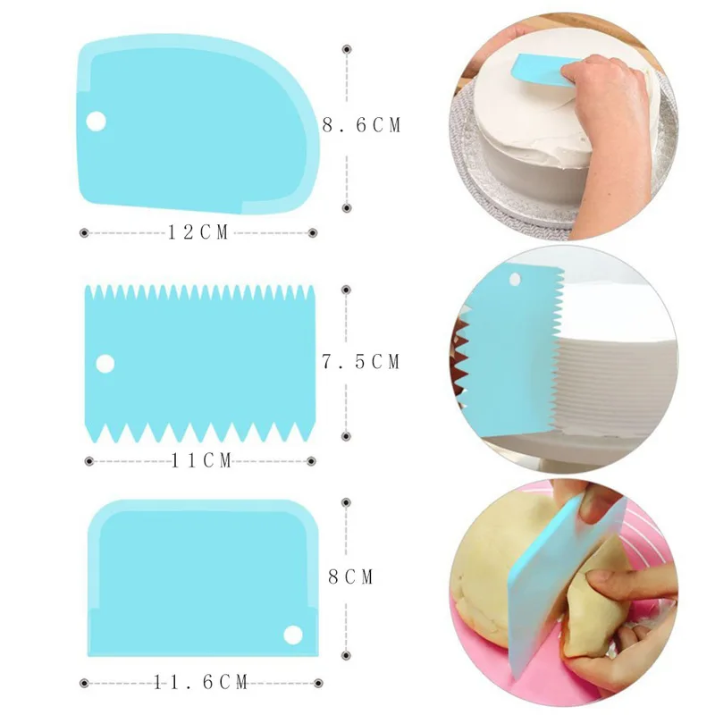 

Cake Scraper Smoother Adjustable Fondant Spatulas Cake Edge Smoother Cream Decorating DIY Bakeware Tableware Kitchen Cake Tools