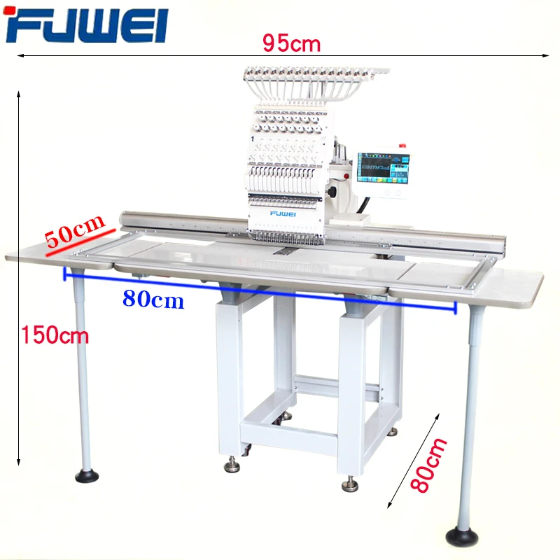Fuwei машина для вышивки одноконцевая удлинение 50*80 см 15 игл готовая одежда вышивка