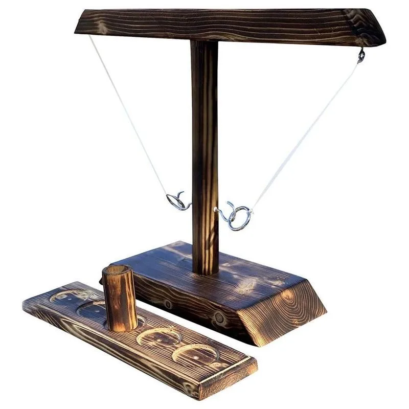 

Drinking Battle Game Set Industrial Style Bar Drink Shop Handmade Wooden Hooks Fast-paced Interactive Game For Bars