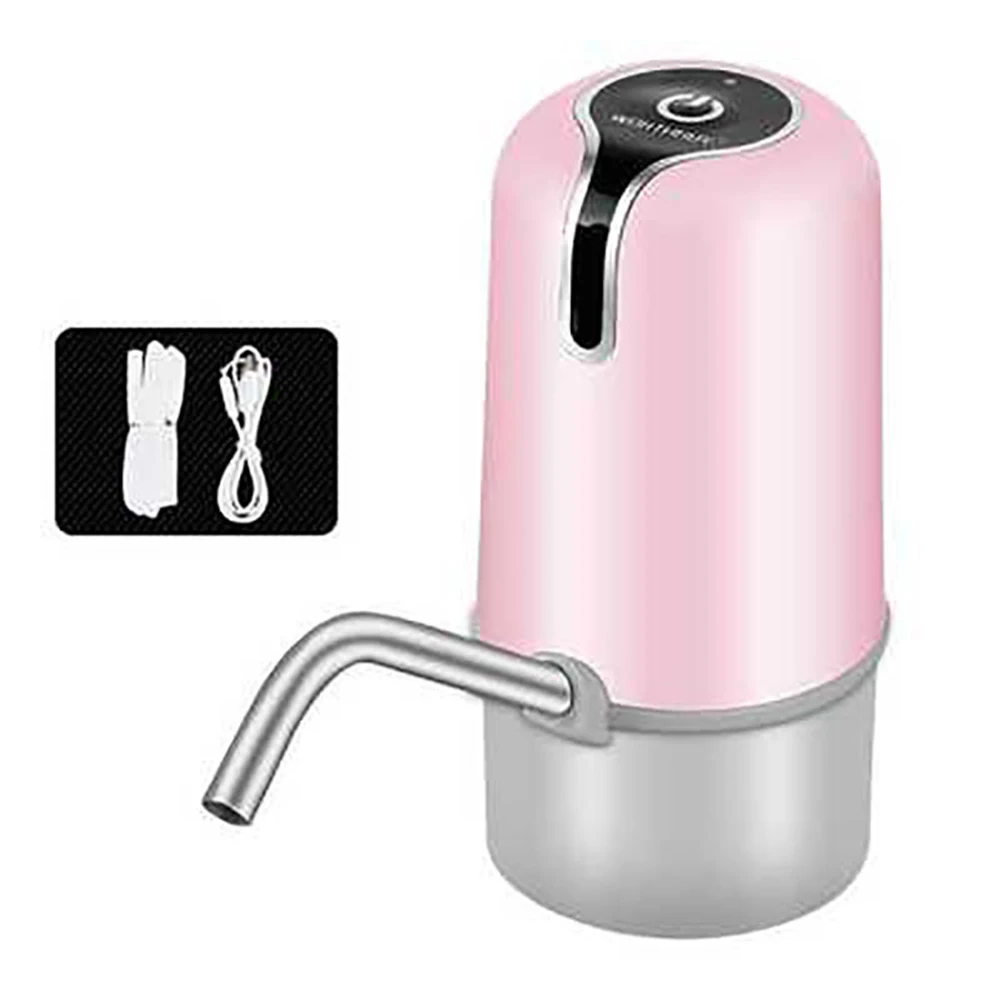 G239962A USB зарядка Электрический диспенсер для воды бутылка для холодной воды автоматический насос для питьевой воды портативный переключатель для домашнего офиса черный - Цвет: G239962A