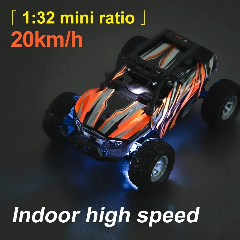 Mini coche acrob&aacute;tico teledirigido de 2,4G, veh&iacute;culo de carreras todoterreno de alta velocidad, 20 km/h, 4 canales, 2WD, cami&oacute;n de radiocontrol, escalada, juguetes para ni&ntilde;os, regalo-2