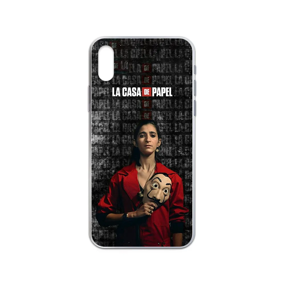 Прозрачный чехол для телефона La casa de papel сезона Money Heist iphone 4 4S 5 5C 5S 6 6S PLUS 7 8 X XR XS 11 PRO SE