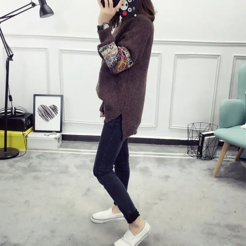 Женский пуловер 2021 осенние свитера Женские Повседневные вязаные с круглым