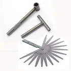 Винт регулировки клапана двигателя мотоцикла, гаечный ключ, инструменты регулировки клапана + щуп 0,02-1 мм, измерительный инструмент