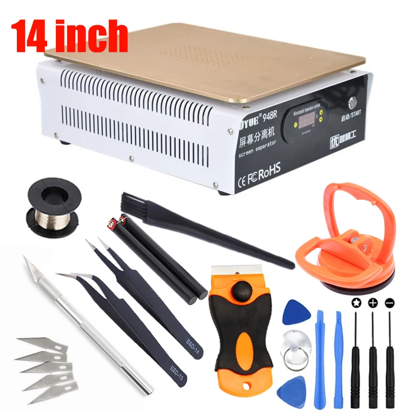 Новейший встроенный насос вакуумный металлический корпус стекло ЖК дисплей