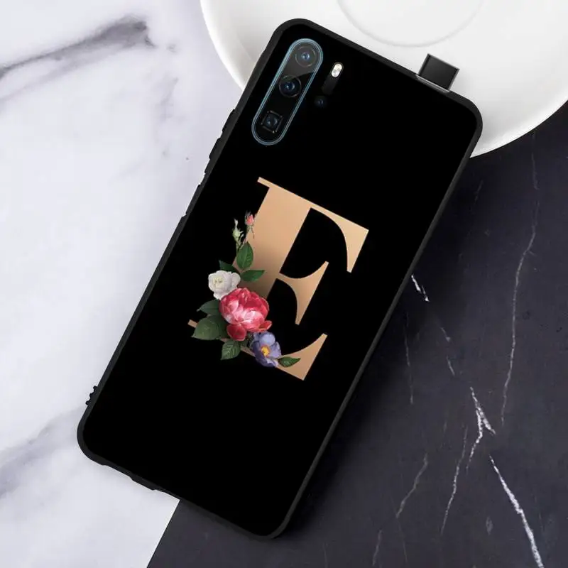 

Custom flower letters high quality Phone Case For Huawei honor Mate P 10 20 30 40 Pro 10i 9 10 20 8 x Lite