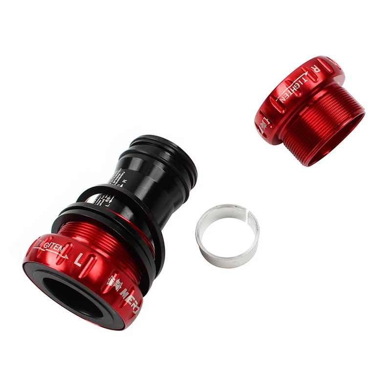 

MTB Hollow Bottom Bracket Threaded BB Cycling Aluminum Alloy Waterproof BSA 68/73mm Crankset Axs Bicycle Ceramic Bearing