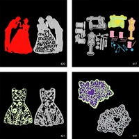 daboxibo couples wedding dresses metal cutting dies mold for diy scrapbooking cards making decorate crafts 2020 new arrival