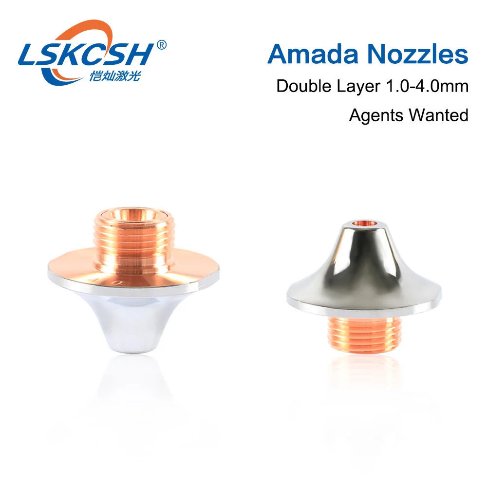 LSKCSH 30 шт./лот новые лазерные сопла Amada однослойные/двухслойные 1,0-4,0 мм для лазерной резки amada, с фабрики