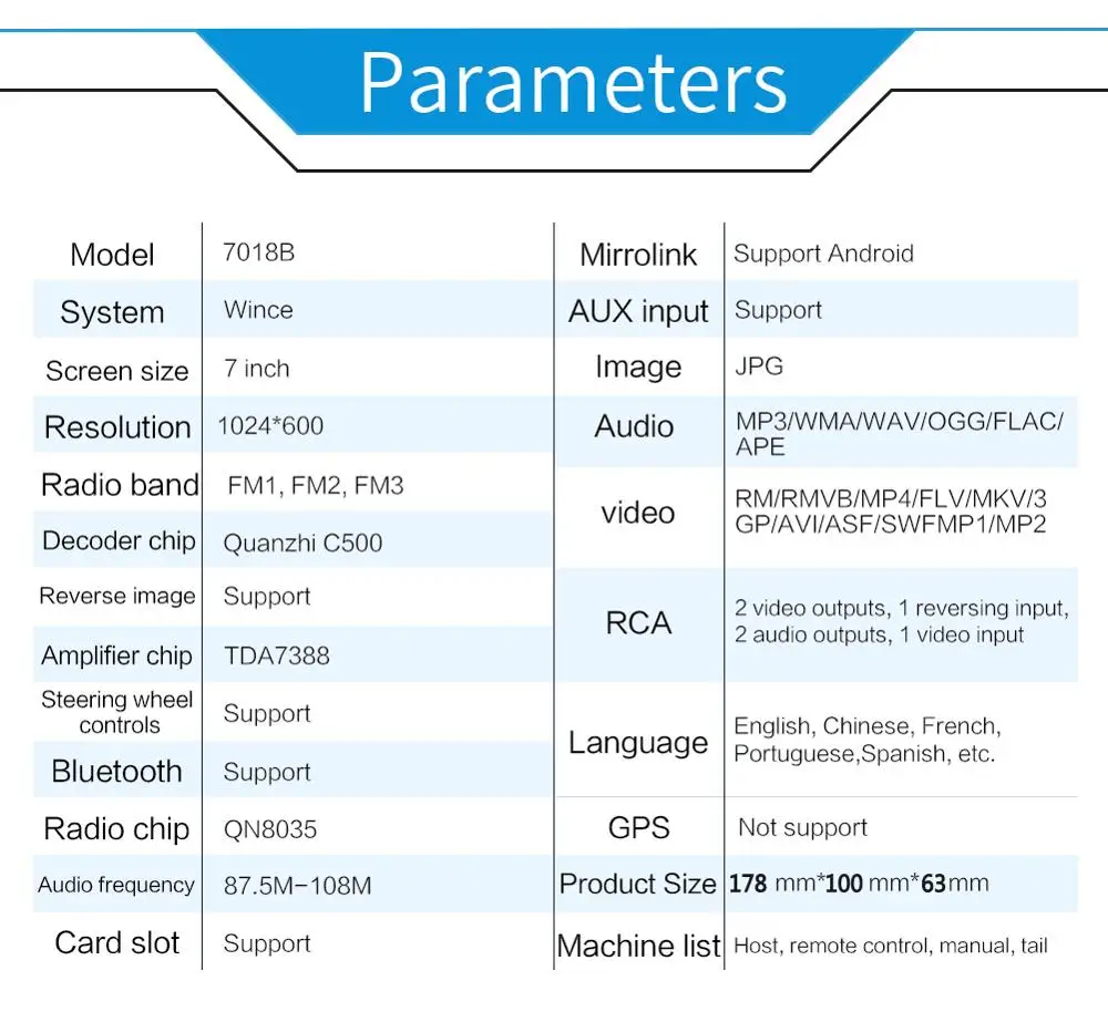 2 дин радио Bluetooth 7 &quotсенсорный экран Экран Стерео FM аудио стерео MP5 плеер SD USB с/без