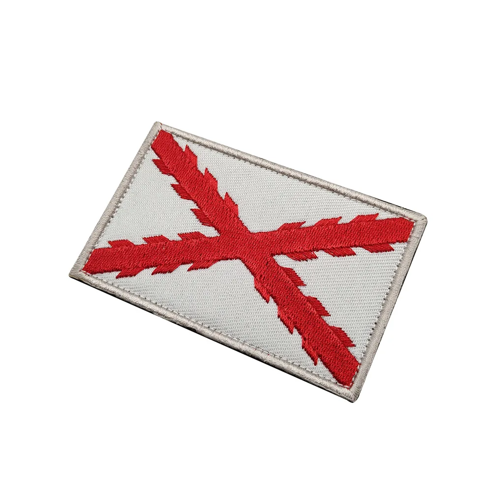 

Spanish Burgundy cross cloth embroidered armband magic tips air stamp backpack patch embroidered chapter