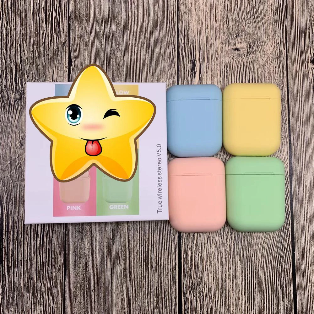 Macaron Inpods 12 i12 Tws наушники i7s i9s i11 беспроводные Bluetooth гарнитура для Iphone Android|Наушники