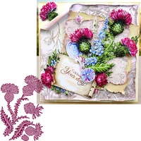 bright blooming flower graceful plant hot metal cutting dies scrapbooking album paper diy cards crafts embossing dies new 2019