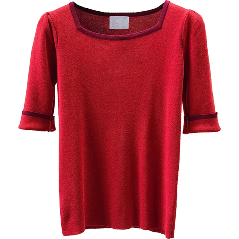 Блузка женская шифоновая с коротким рукавом модный топ однотонная элегантная