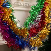 50pcsbag christmas strips garland ornaments for home party christmas tree decoration color strips multicolor