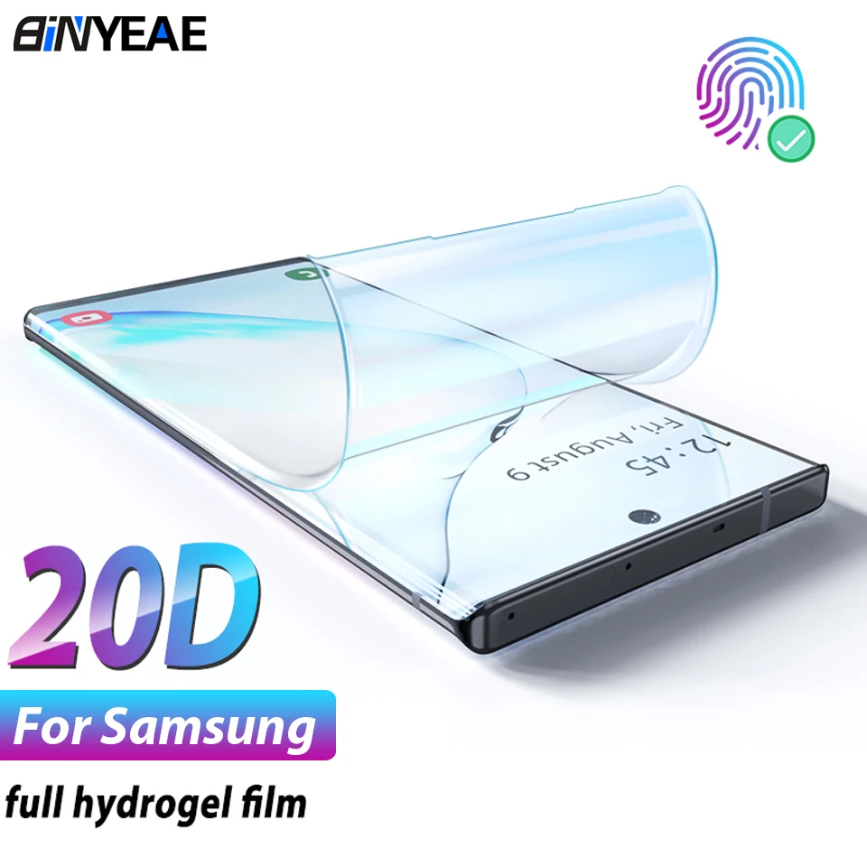 Гидрогелевая пленка для Samsung Galaxy S20 Ultra Note 10 Lite Plus S10 защитная экрана Ultra|Защитные