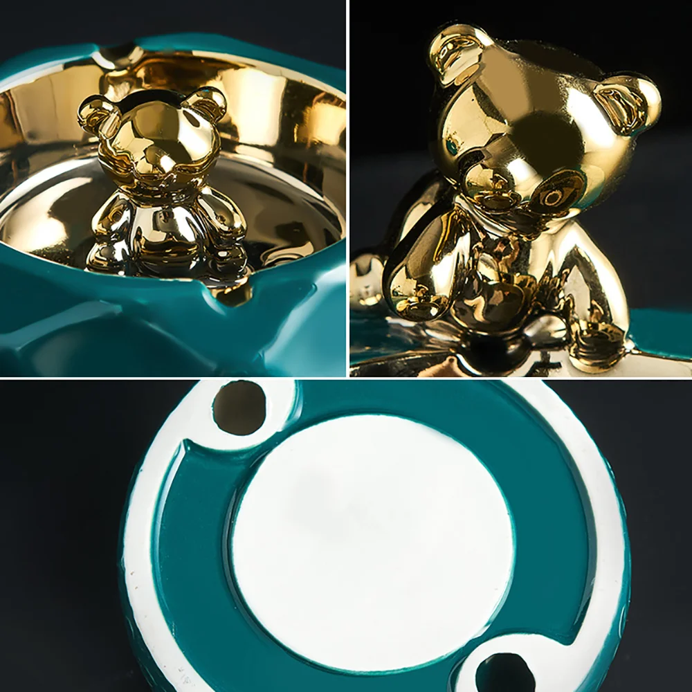 

Creative Luxury Ashtray Ceramic Smoking Tray Appliances Weed Accessories Nordic Home Office Desk Accessories Gift for Boyfriend